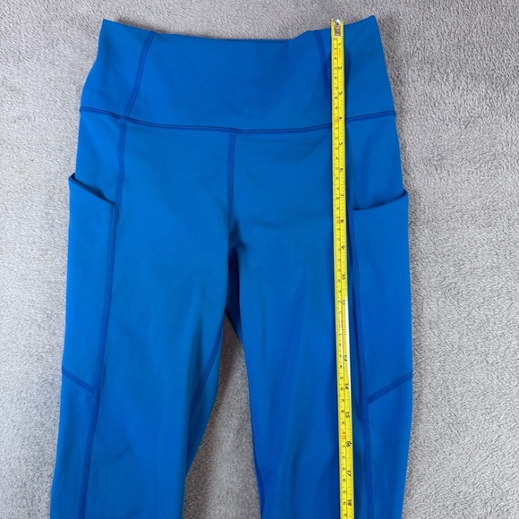 Fabletics Oasis PureLuxe High-Waisted Legging
 Blue, with Side Pockets XS - Picture 3 of 16